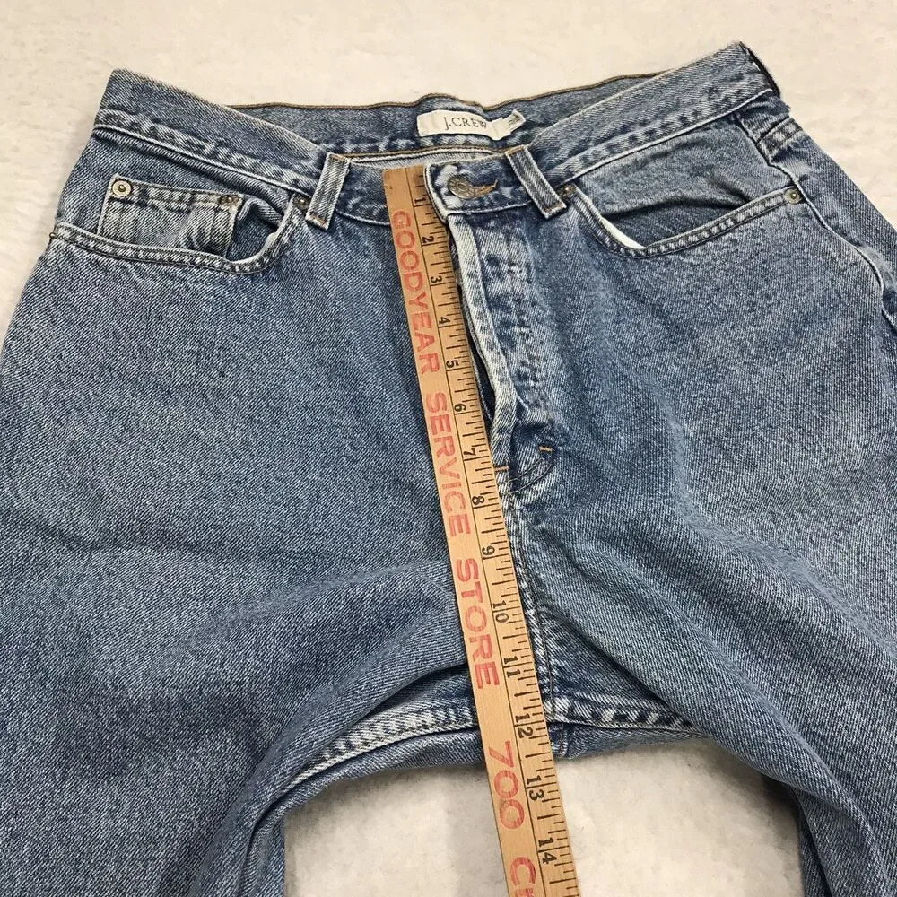 90s J CREW Jean Men 32x30 Acid Light Wash Relaxed fit Straight Leg USA Made